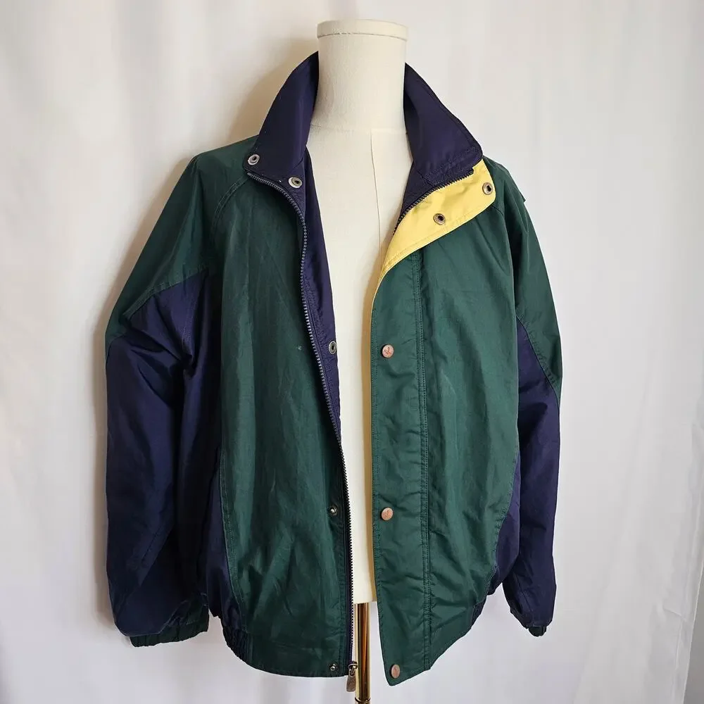 Vintage Pin High Old‎ Money Men's L Golf Windbreaker 90s Mint